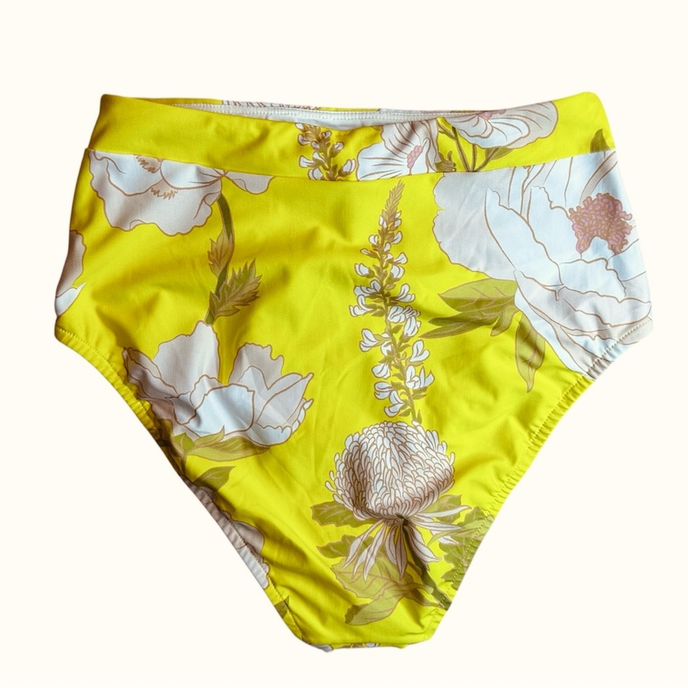 Anthropologie Farm Rio Floral High-Waisted Bikini Bottoms - Picture 4 of 7